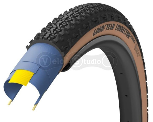 Велопокришка GoodYear Connector 700x35, складана, Tubeless, 120TPI, Tan