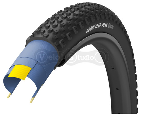 Велопокрышка GoodYear PEAK 700x40, складная, Tubeless, 120TPI