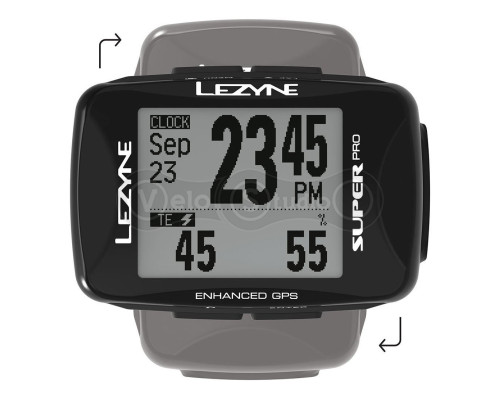 Велокомпьютер Lezyne Super Pro GPS HR/ProSC Loaded черный