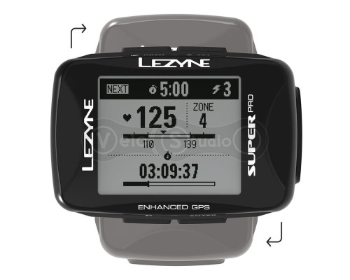 Велокомпьютер Lezyne Super Pro GPS HR/ProSC Loaded черный