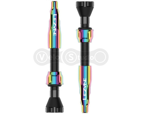 Безкамерний ніпель Lezyne CNC TLR Valve 44 мм бензиновий - 2 шт