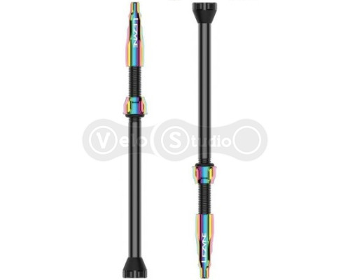 Бескамерные ниппели Lezyne CNC TLR Valve 80 мм Neo Metallic - 2 шт