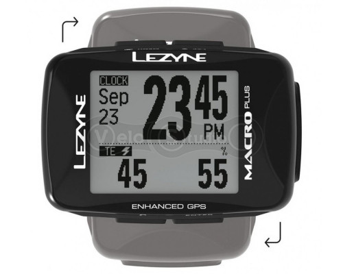 Велокомпьютер Lezyne Macro Plus GPS Smart Loaded черный