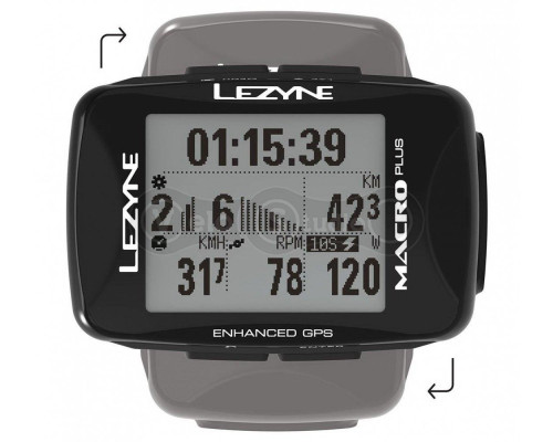Велокомпьютер Lezyne Macro Plus GPS Smart Loaded черный
