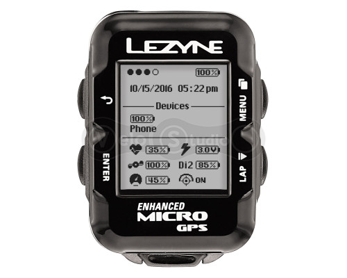 GPS компьютер Lezyne Micro GPS HR Loaded черный