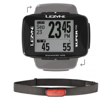 Велокомпьютер Lezyne Super Pro GPS HR Loaded черный