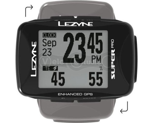 Велокомпьютер Lezyne Super Pro GPS Smart Loaded черный