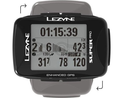 Велокомпьютер Lezyne Super Pro GPS Smart Loaded черный