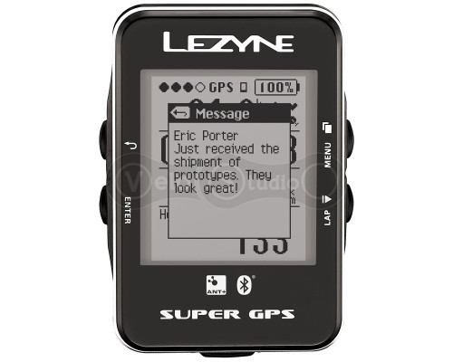 Велокомпьютер Lezyne Super GPS Silver