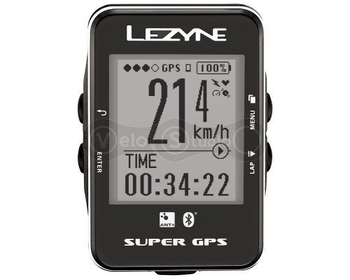 Велокомпьютер Lezyne Super GPS Silver