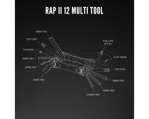 Мультитул Lezyne RAP II 12