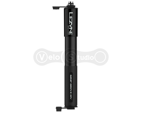 Ручний насос Lezyne Grip Drive HV-M 90 psi чорний