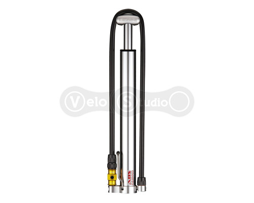 Мини напольный насос Lezyne Micro Floor Drive HV 90 psi 300 мм серебро