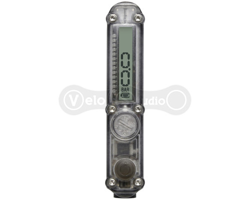 Міні насос для підлоги Lezyne Micro Floor Drive Digital HVG 90 psi 300 мм срібло