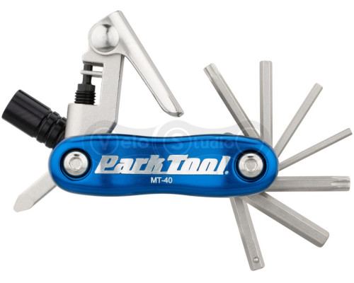Мультитул Park Tool MT-40 2,5/3/4/5/6/8mm, T25/T30, отвёртка, выжимка цепи, адаптер CO2