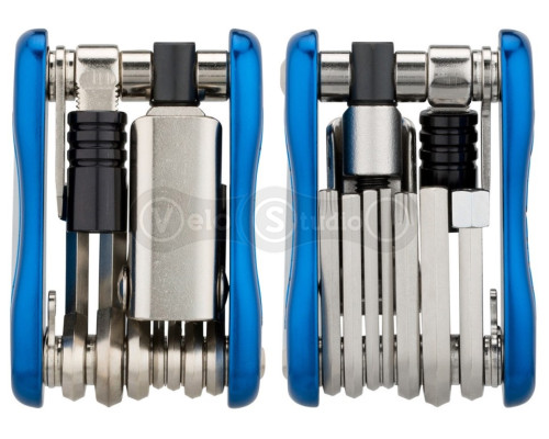 Мультитул Park Tool MT-40 2,5/3/4/5/6/8mm, T25/T30, отвёртка, выжимка цепи, адаптер CO2