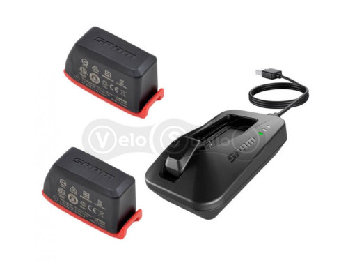 Аккумулятор Sram eTap / AXS EP POWERPACK 2 BATTERY 300 mAh, 2шт + Зарядное устройство