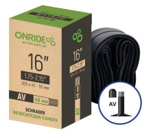 Велосипедная камера ONRIDE 16"x1.75-2.15" AV 48
