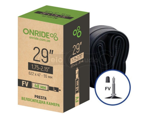 Велосипедна камера ONRIDE 29"x1.75-2.15" FV 48