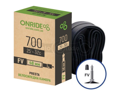 Велосипедная камера ONRIDE 700x25/32С FV 48