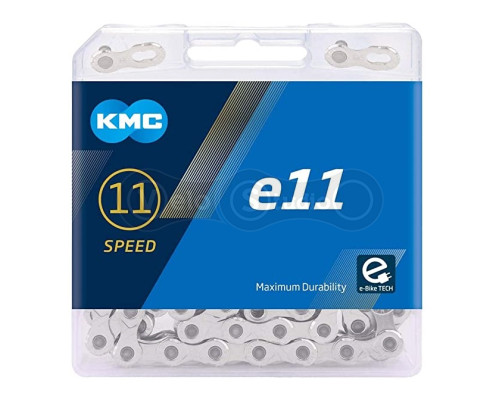 Ланцюг KMC E11 Silver 11 швидкостей 122 ланки + замок (E-Bike)