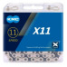 Цепь KMC X11 Silver/Black 11 скоростей 118 звеньев + замок