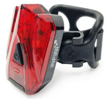 Мигалка задняя Infini LAVA I-260R, 3 светодиода, 4 режима, USB кабель, с крепл.