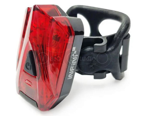 Мигалка задняя Infini LAVA I-260R, 3 светодиода, 4 режима, USB кабель, с крепл.