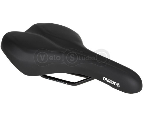 Седло ONRIDE Stay, Memory Foam, рамки сталь, черное, 278 х 175 мм