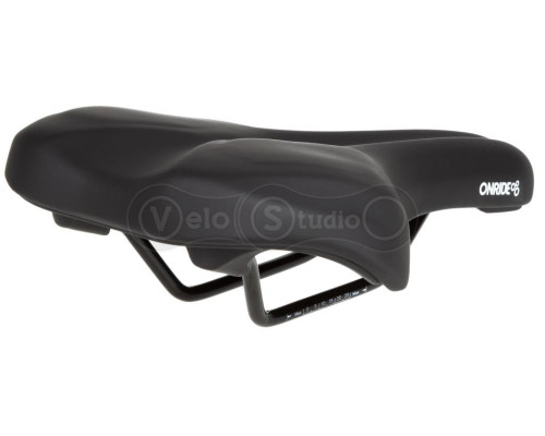 Седло ONRIDE Stay, Memory Foam, рамки сталь, черное, 278 х 175 мм