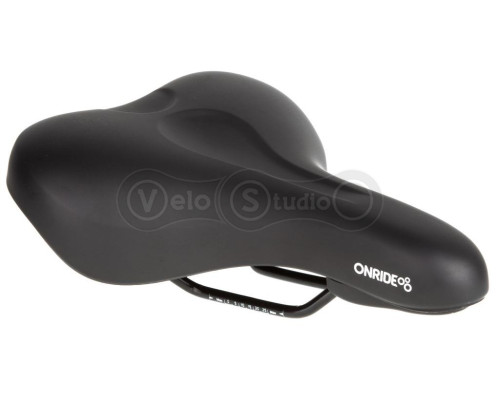 Седло ONRIDE Cheer, с ручкой, рамки сталь, черное, 258 x 205 мм