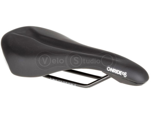 Седло ONRIDE Trace, встроенная мигалка, рамки сталь, черный, 268 x 146 мм