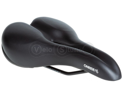 Седло ONRIDE Hush, гелевые вставки, рамки сталь, черное, 268 х 174 мм