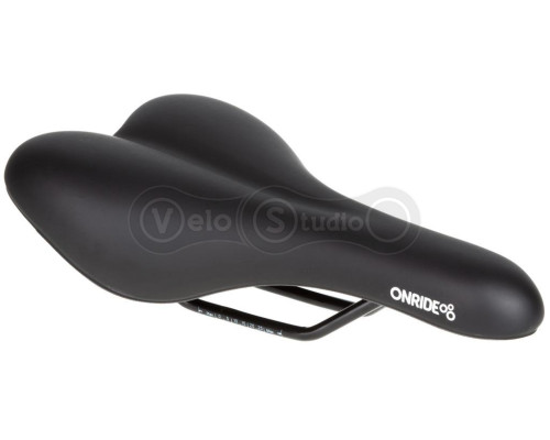Сідло ONRIDE Nap, рамки сталь, чорне, 272 х 155 мм + світловідбивна смужка KLS 3M 30 см