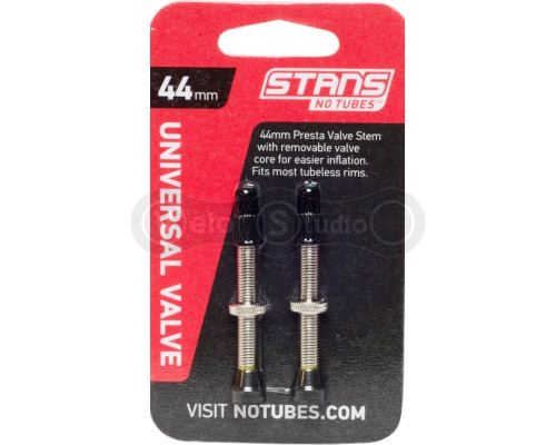 Бескамерный ниппель Stan's Notubes FV 44мм (2шт на блистере) серебристые