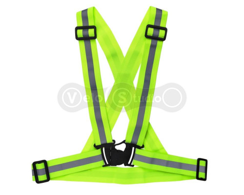 Светоотражающий жилет ONRIDE Lit on (ширина лямок: 40 мм; ширина светов.полоски: 15 мм)