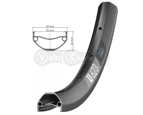 Обод DT Swiss U 683 27X35 28 спиц eMTB