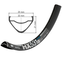 Обід DT Swiss HX 531 27x35 28 спиць