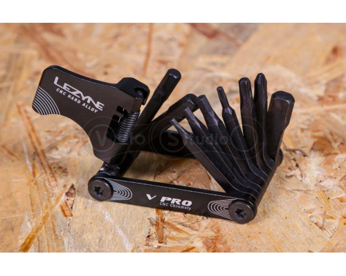 Мультитул Lezyne V PRO 10 с выжимкой цепи черный