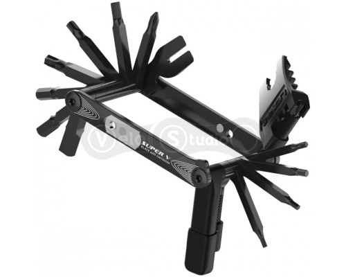 Мультитул Lezyne SUPER V23 с выжимкой цепи черный