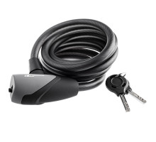 Велозамок Longus SMUR 10Х1800 мм, чёрный