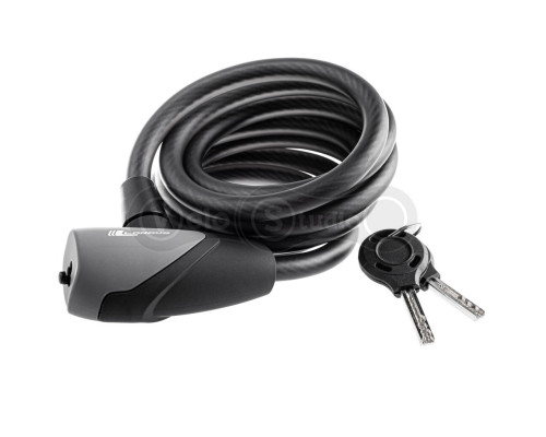 Велозамок Longus SMUR 10Х1800 мм, чорний