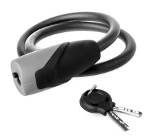 Велозамок Longus SMUR 10Х650 мм, чёрный