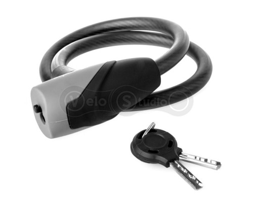 Велозамок Longus SMUR 10Х650 мм, чёрный