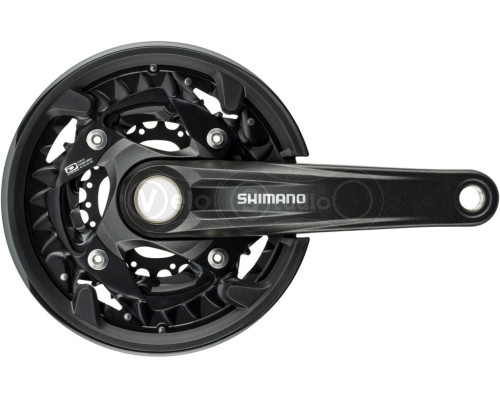 Шатуны Shimano FC-MT500-3, 175мм, 40X30X22, 10-ск, защита звезд