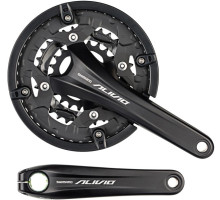 Шатуны Shimano FC-T4060 Alivio, Octalink 175 мм, 44x32x22, черные с защитой
