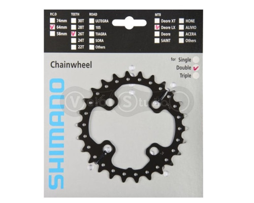 Зірка шатунів Shimano FC-M675 SLX 26 зубів, AK