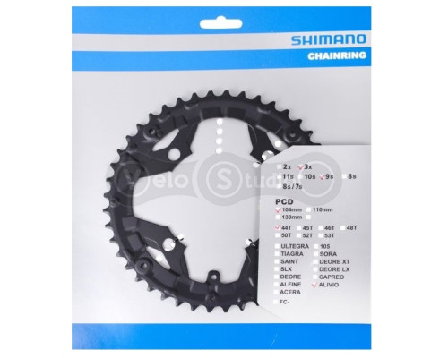 Зірка шатунів Shimano FC-T4010 Alivio 44 зуби, 9 швидкостей
