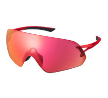 Вело окуляри Shimano Aerolite P Ridescape ROAD, червоний металік