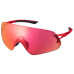 Вело окуляри Shimano Aerolite P Ridescape ROAD, червоний металік